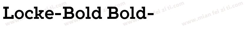 Locke-Bold Bold字体转换